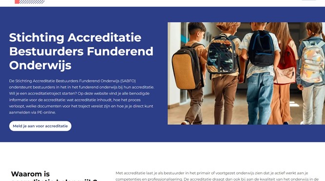 Nieuwe website gelanceerd: Start nu met accreditatie